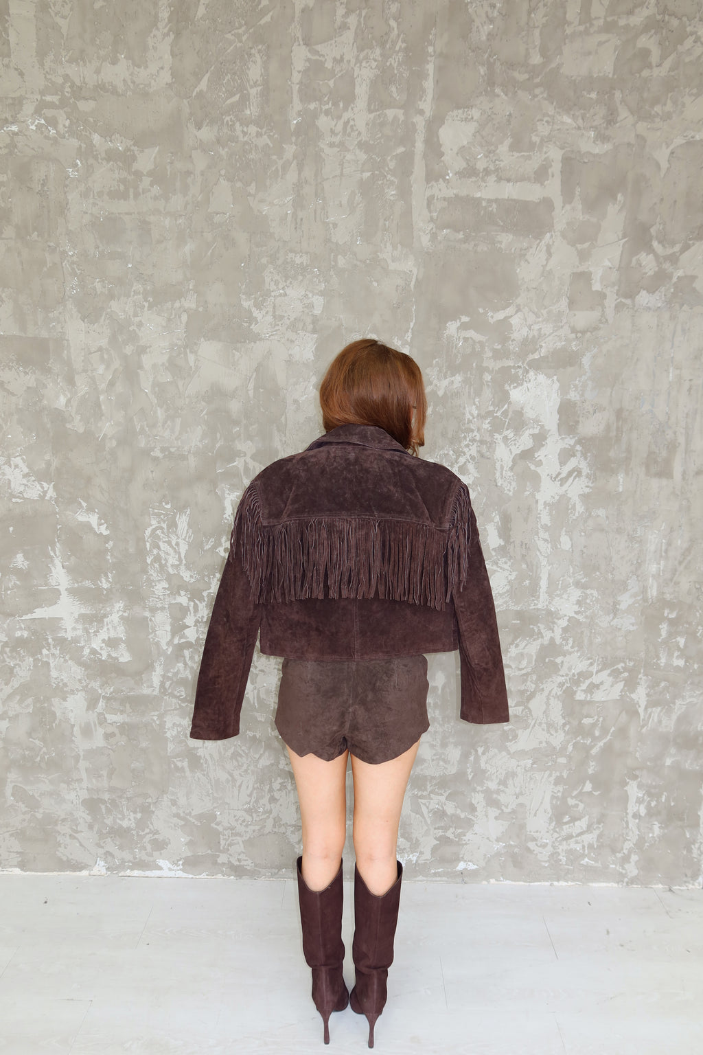 Dakota Suede Fringe Button Front Jacket