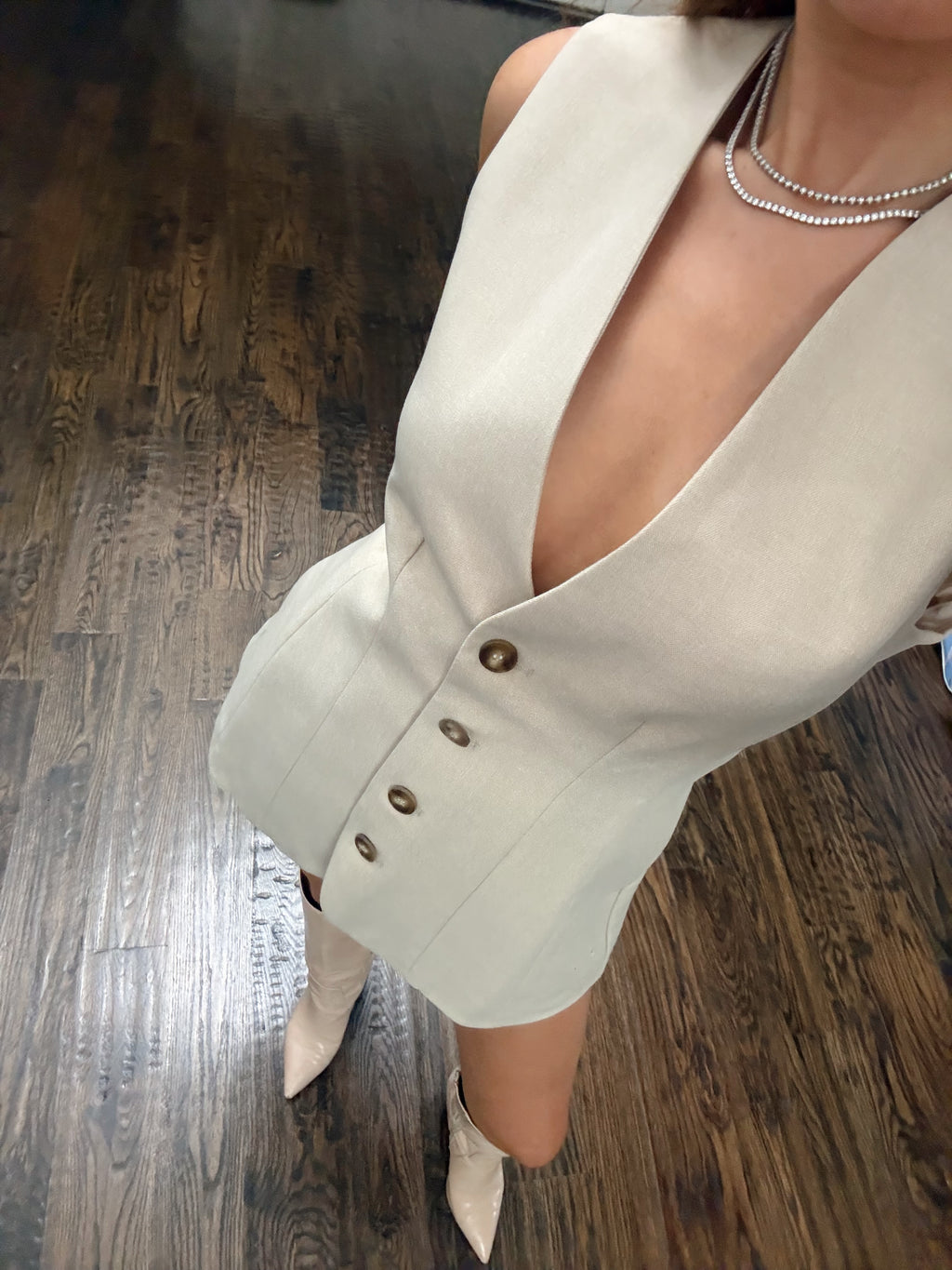 Mckayla Tailored Vest Top
