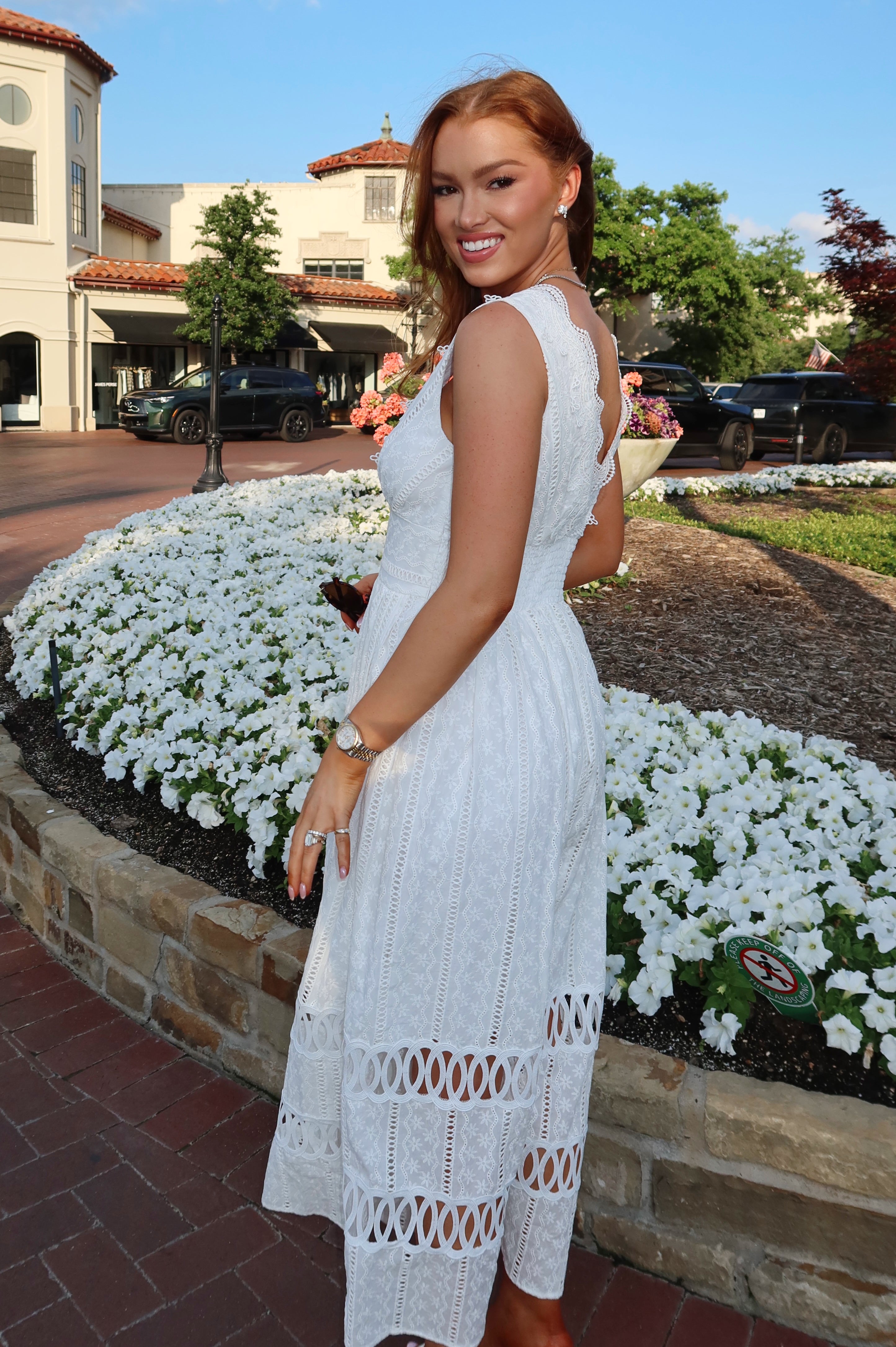 Nantucket Eyelet Lace Maxi Dress