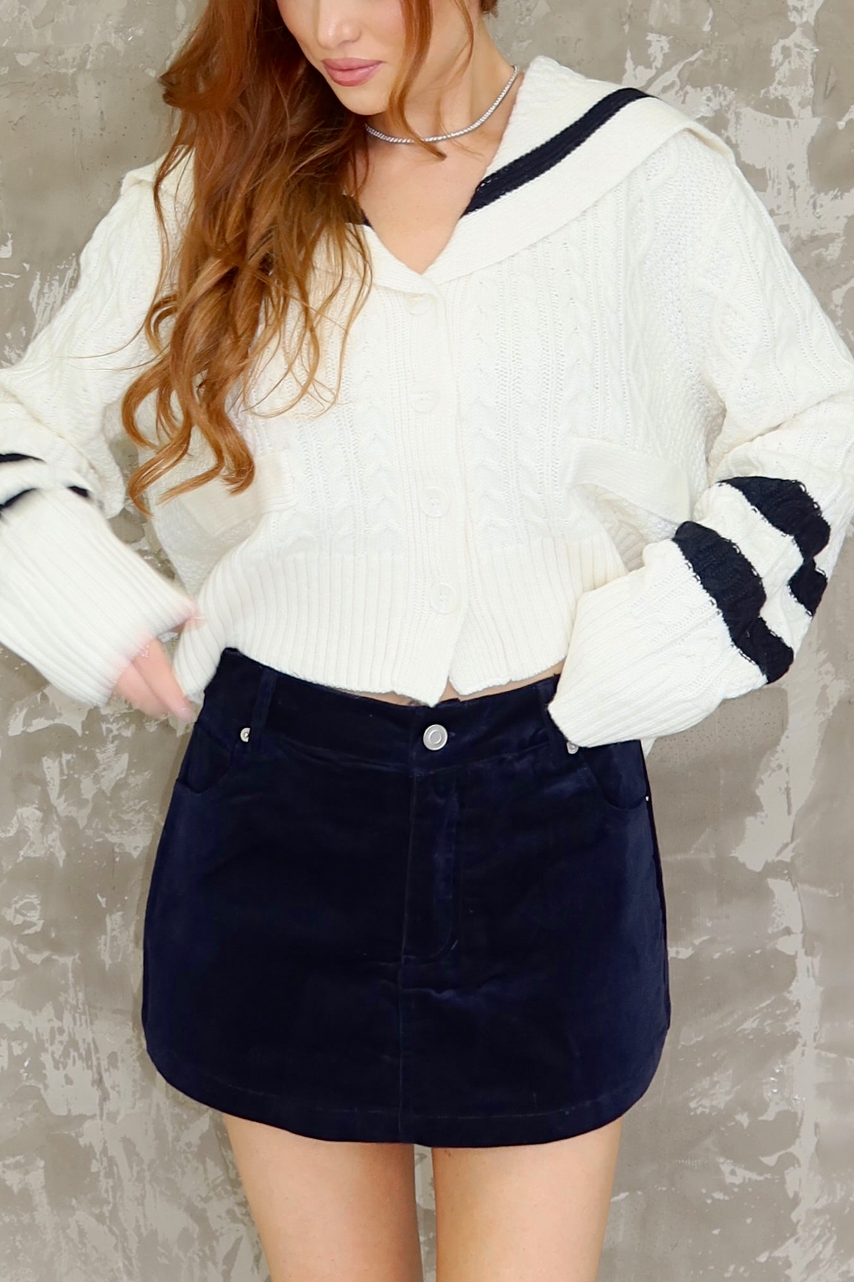 Sapphire Corduroy Skort