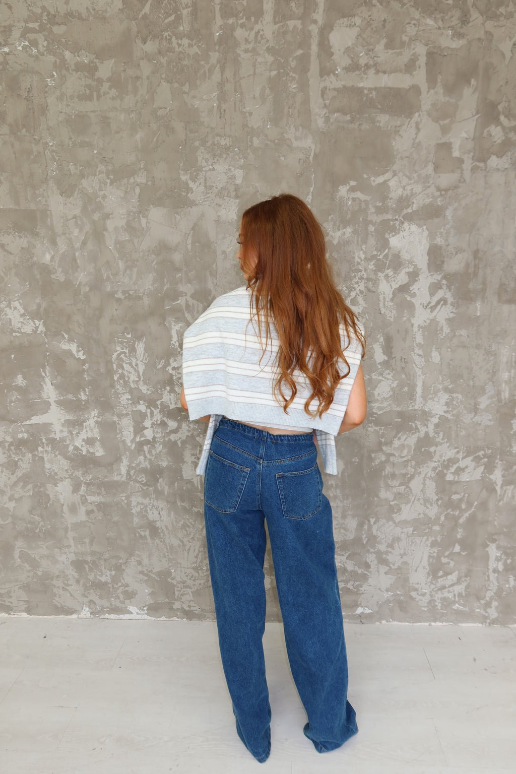 Tori Striped Collared Button-Up Sweater