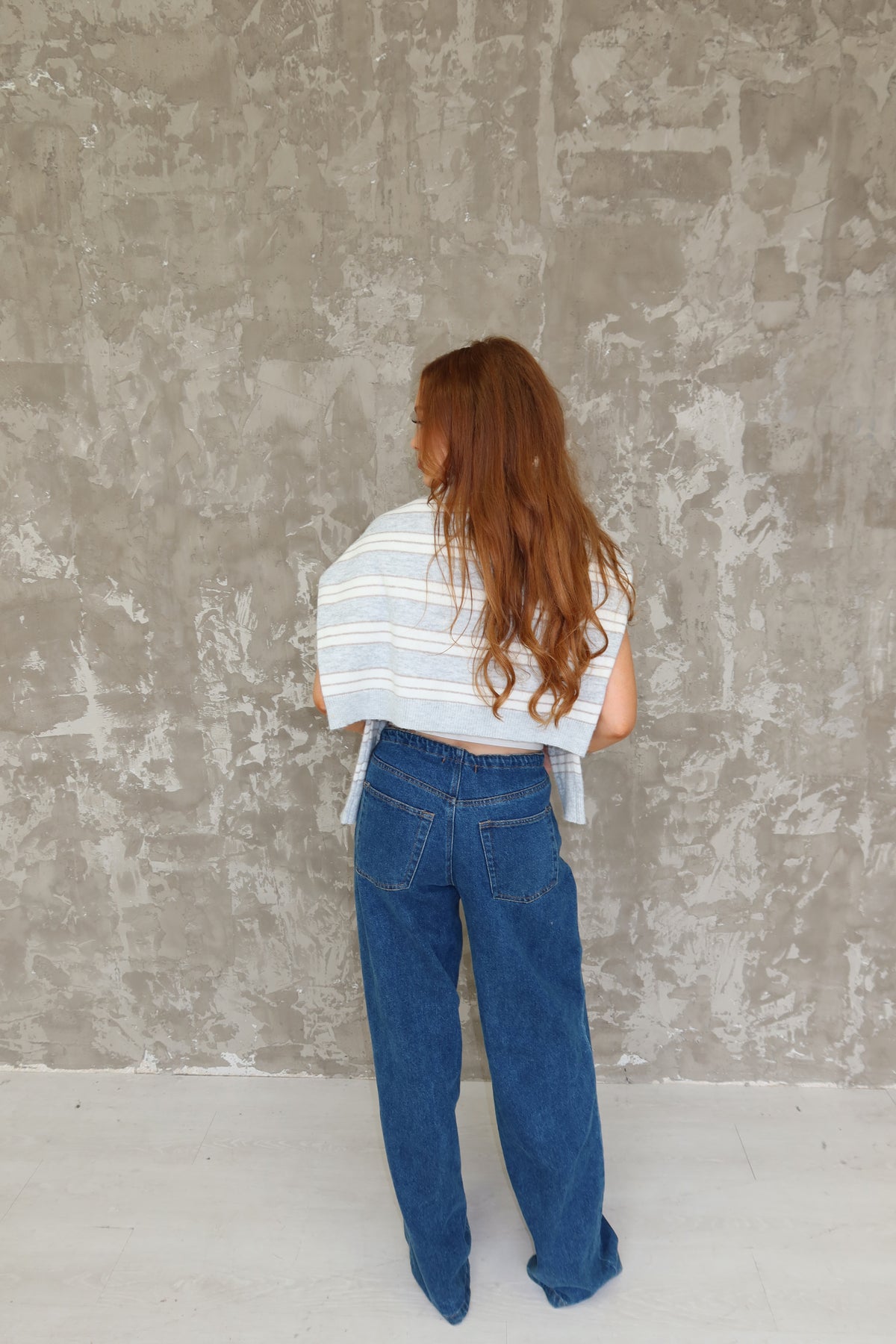 Tori Striped Collared Button-Up Sweater
