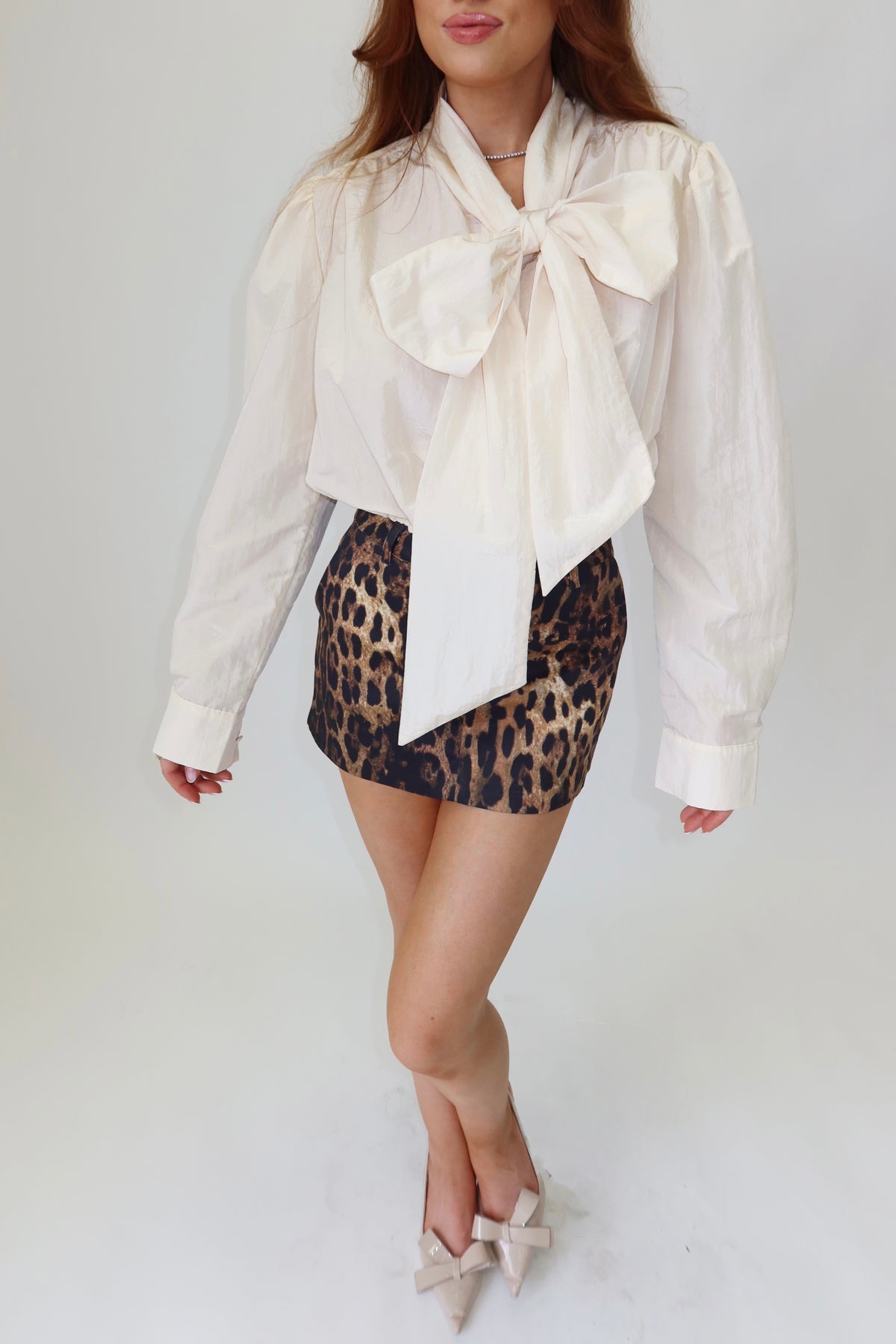 Laurent Leopard Mini Skort