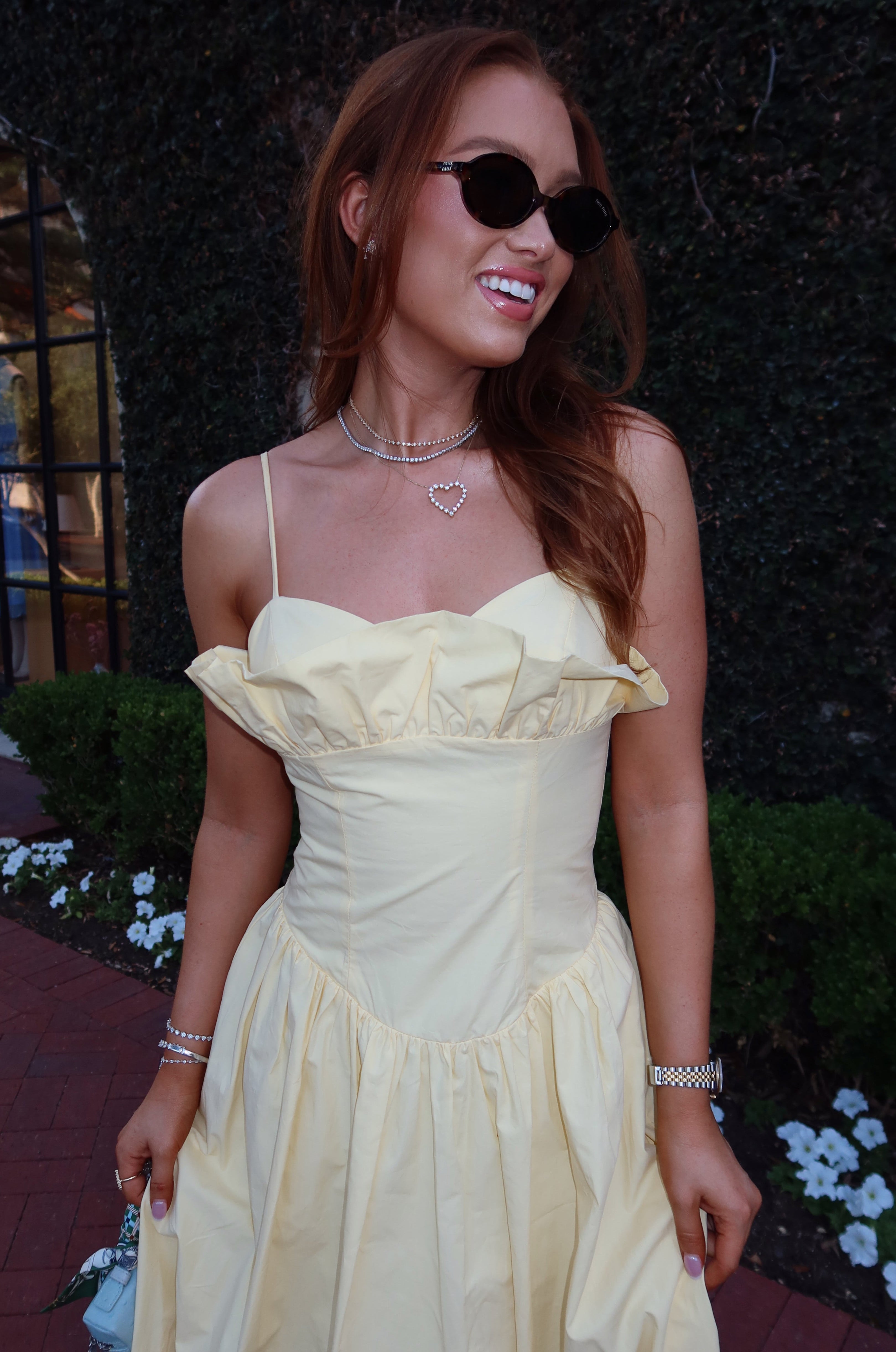 Buttercream Ruffle Maxi Dress