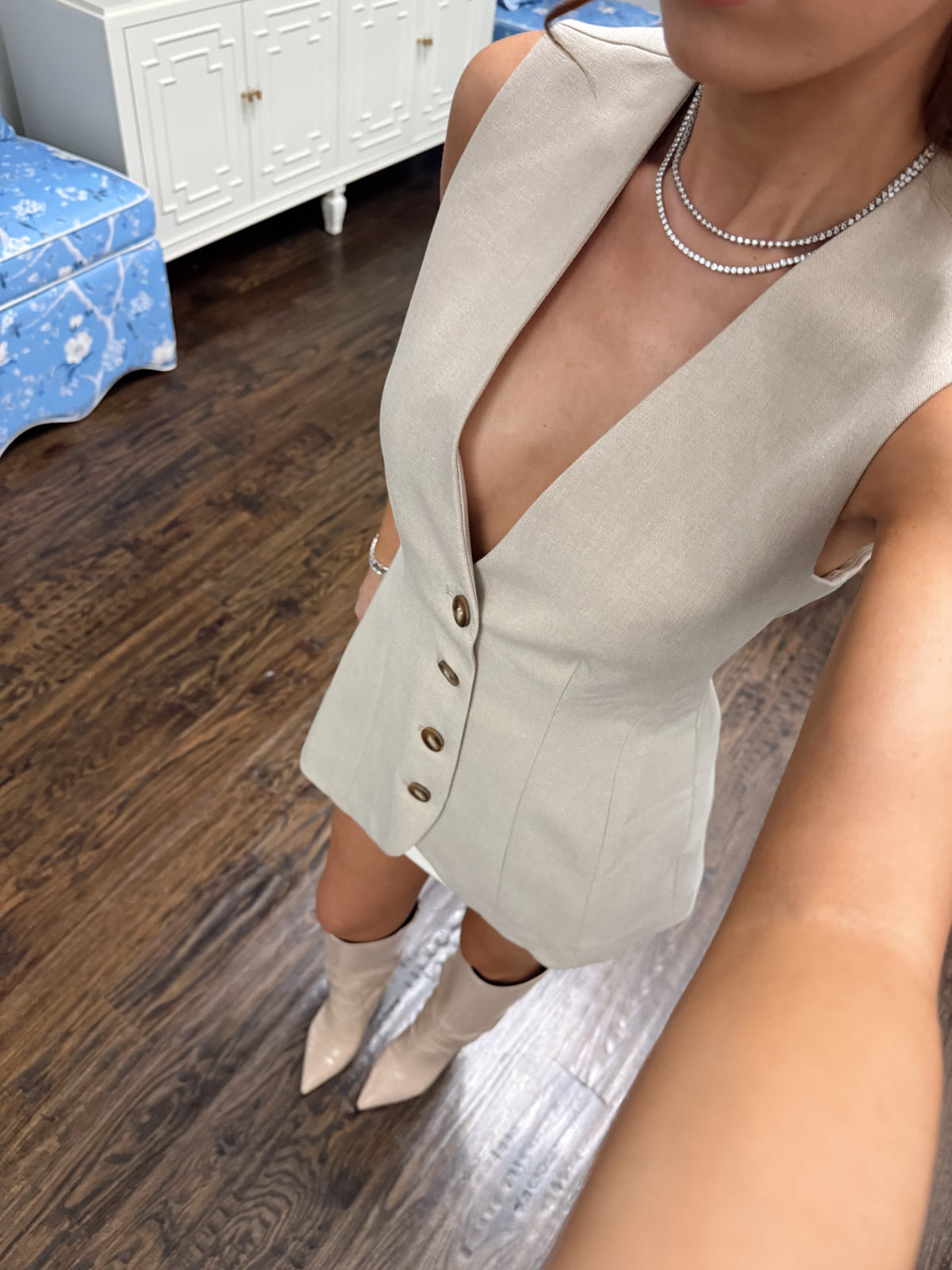 Mckayla Tailored Vest Top