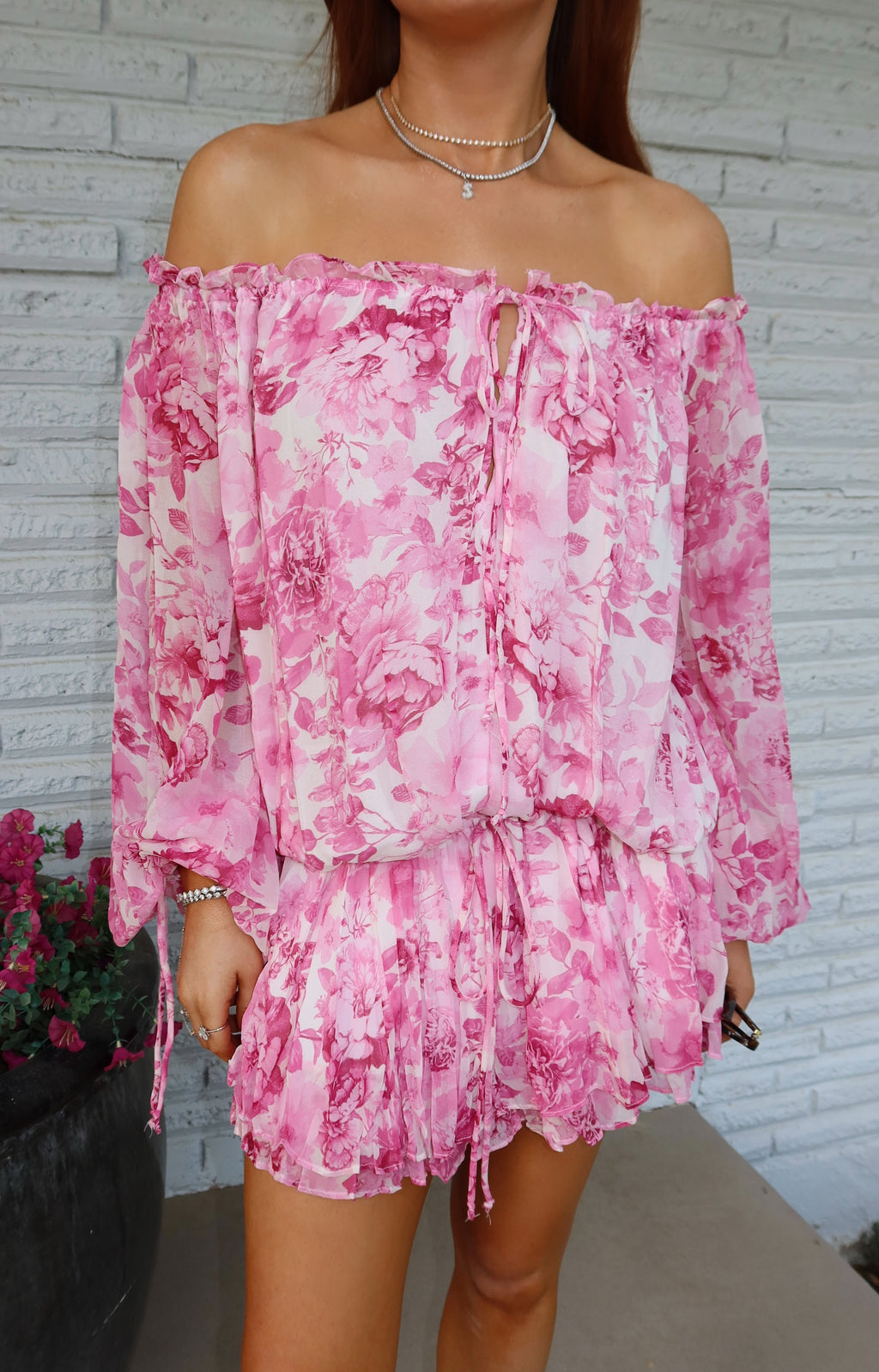 Savannah Off The Shoulder Illusion Romper