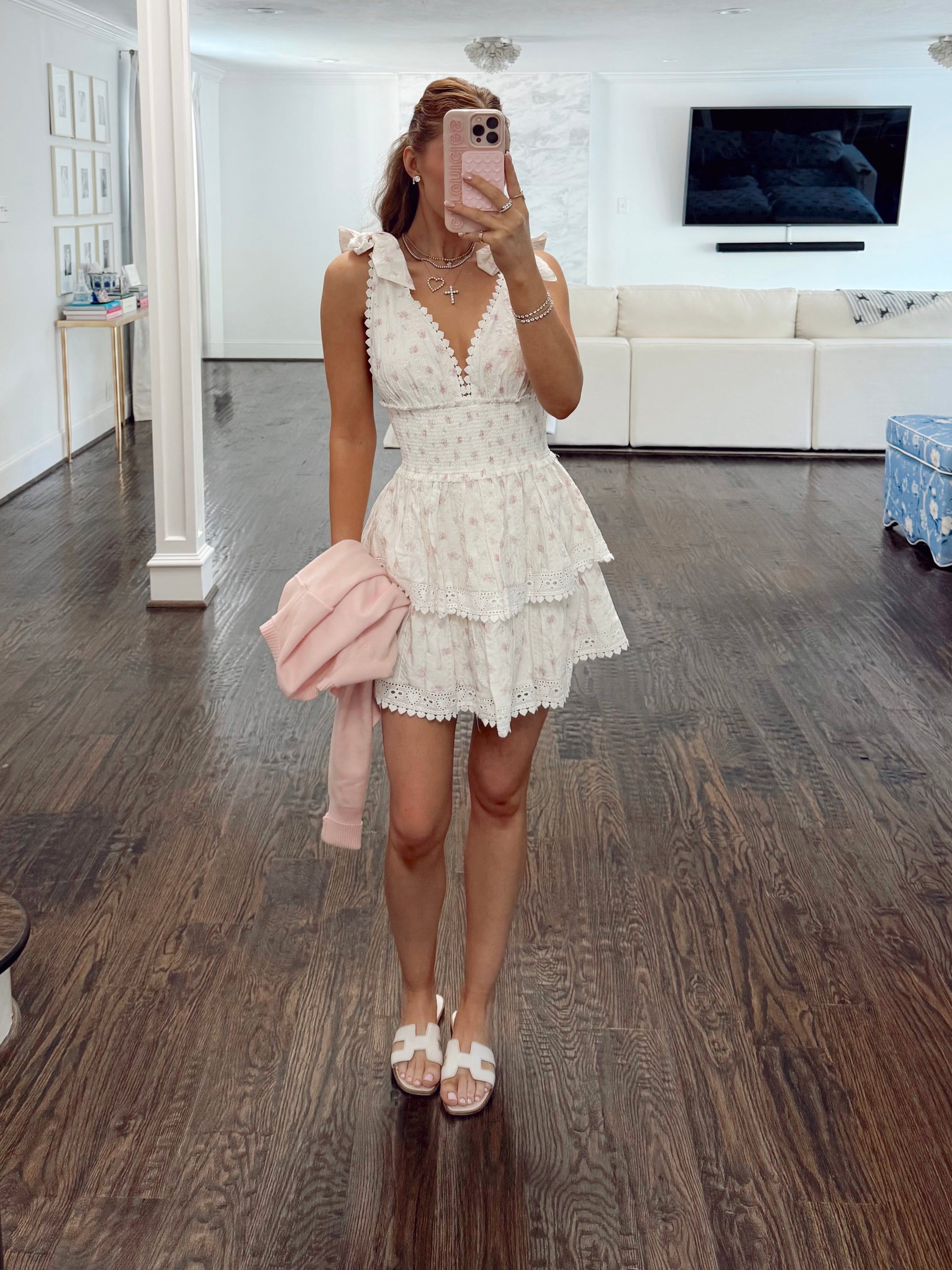 Fancy Floral Tiered Dress