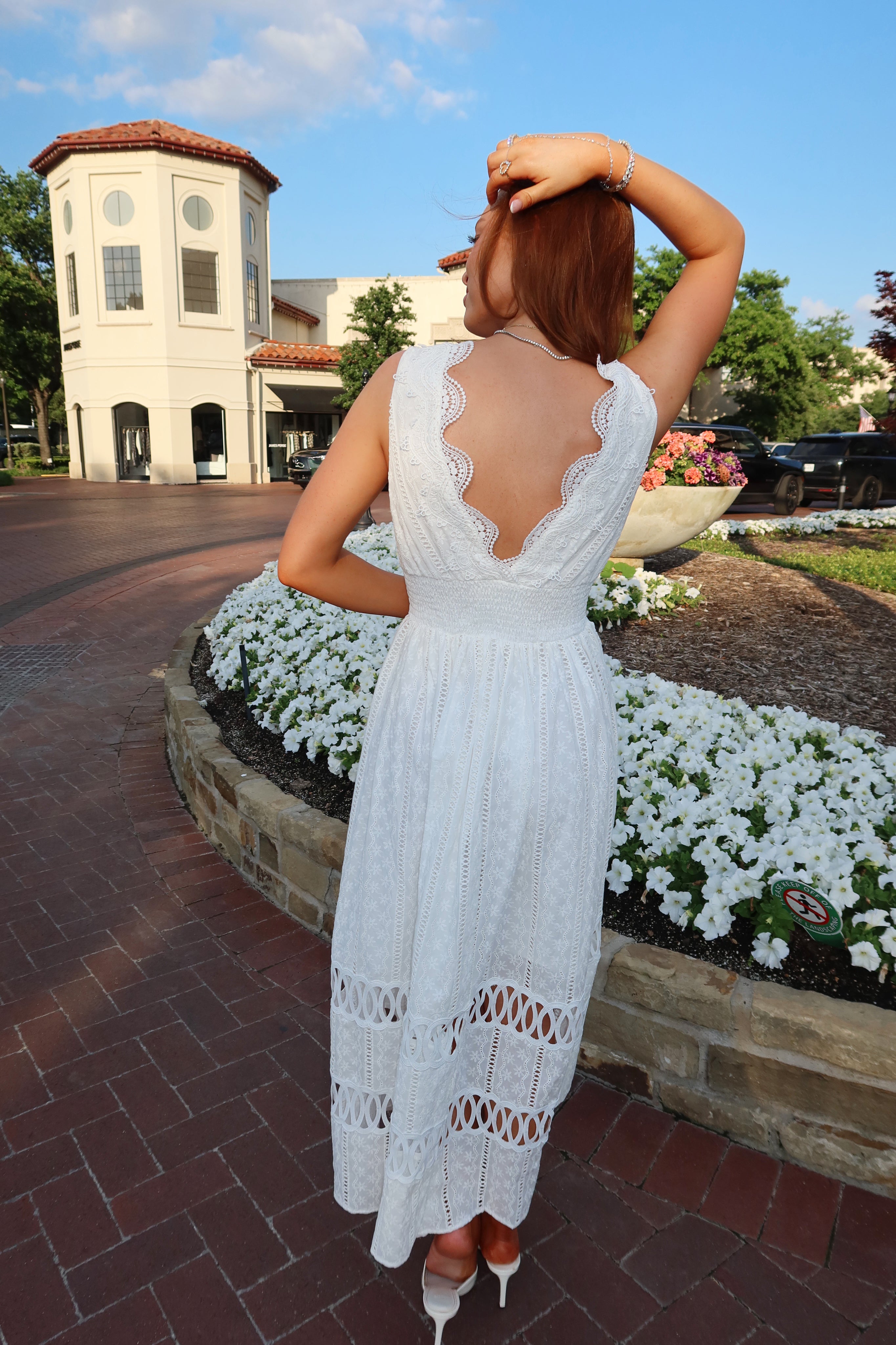 Nantucket Eyelet Lace Maxi Dress