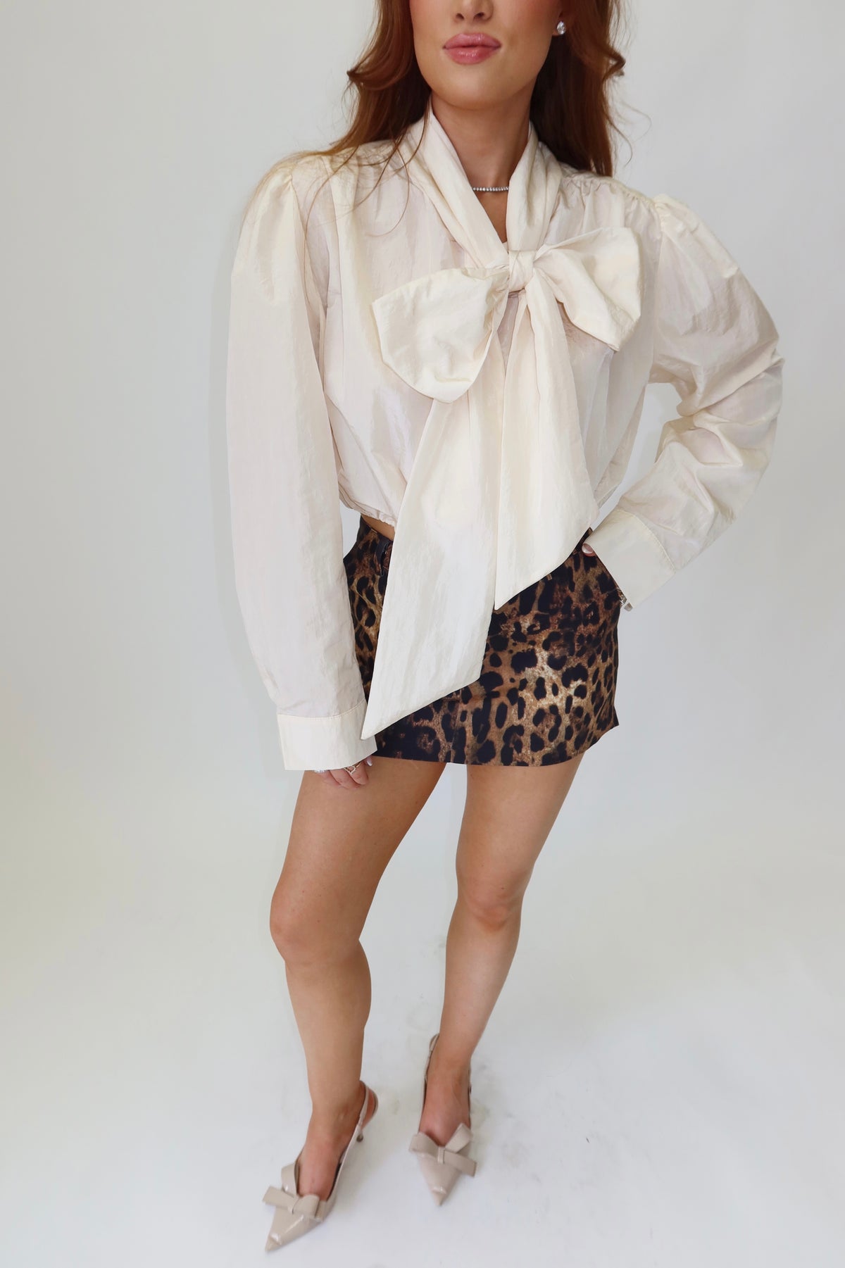 Laurent Leopard Mini Skort