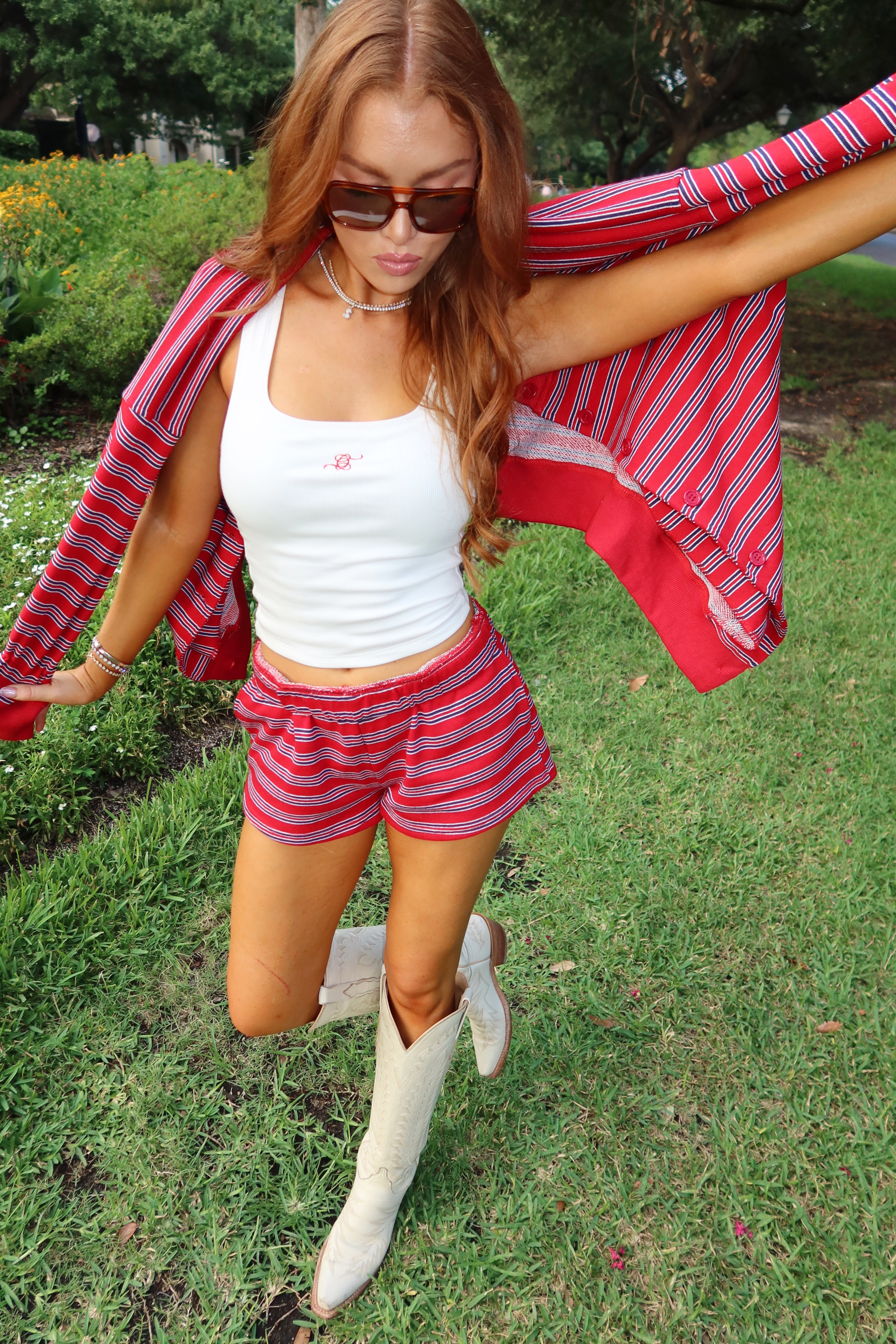Chronicles Classic Stripe Short Set