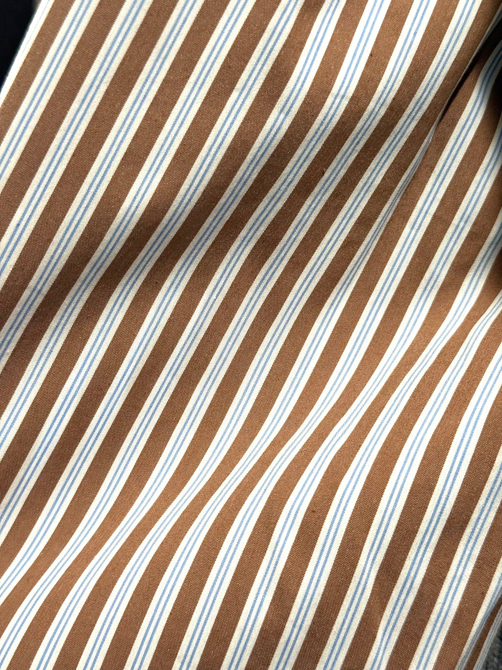 Phillips Brown & Blue Stripe Drop Waist Dress