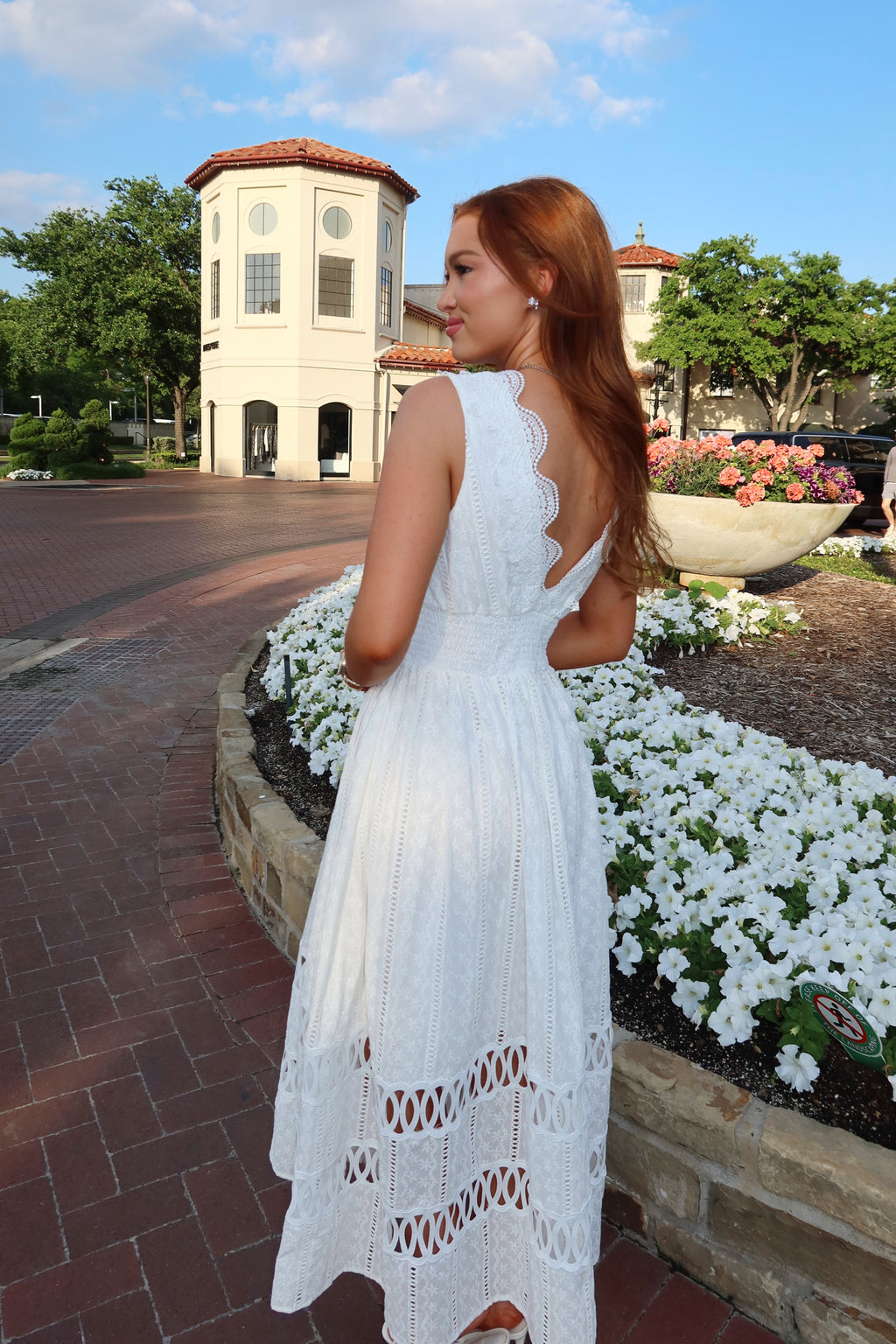 Nantucket Eyelet Lace Maxi Dress