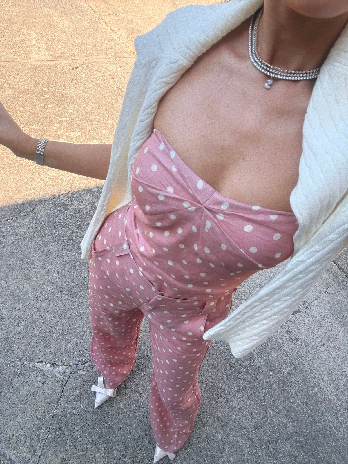 Cassie Polka Dot Pants Set