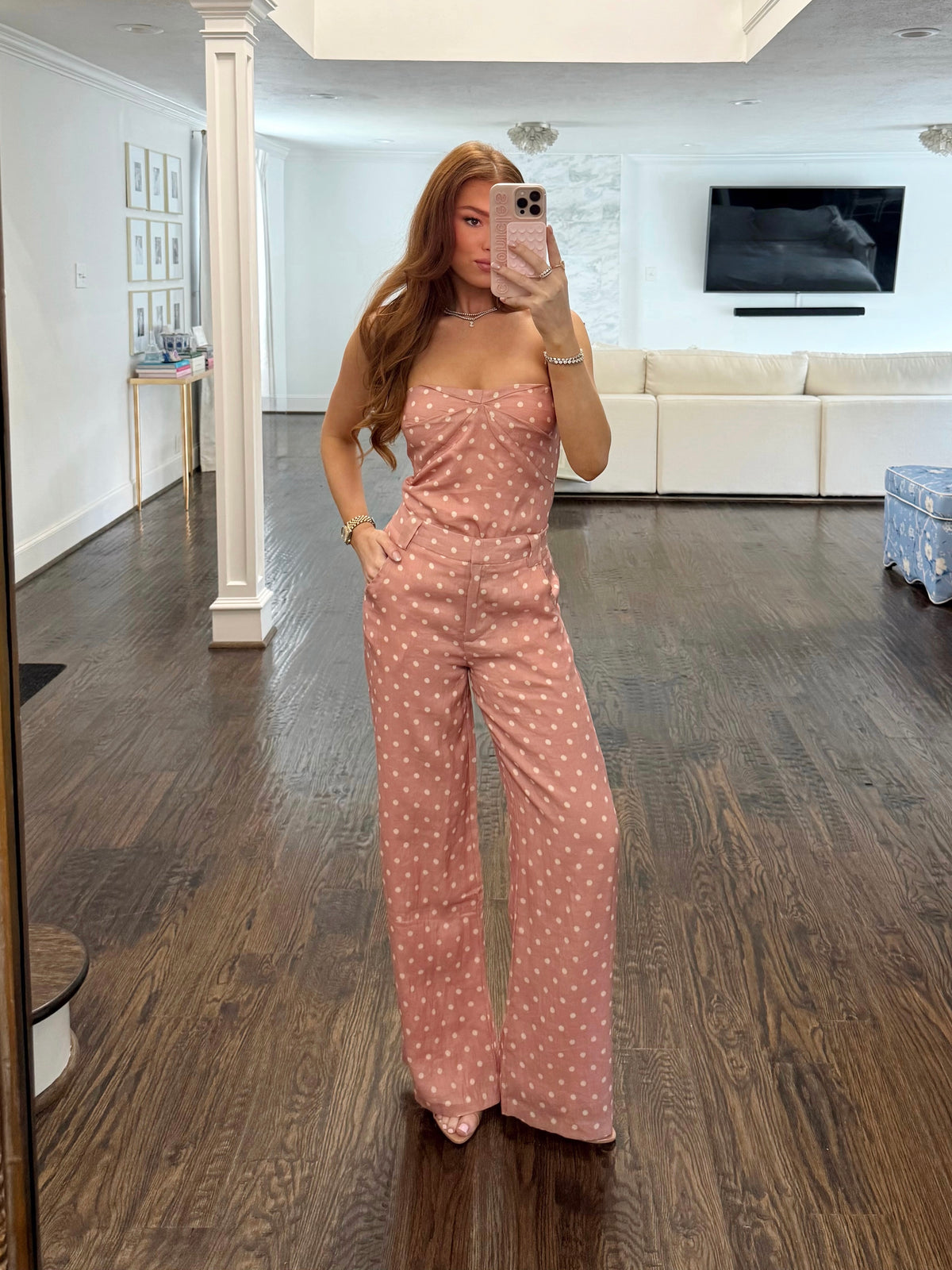 Cassie Polka Dot Pants Set