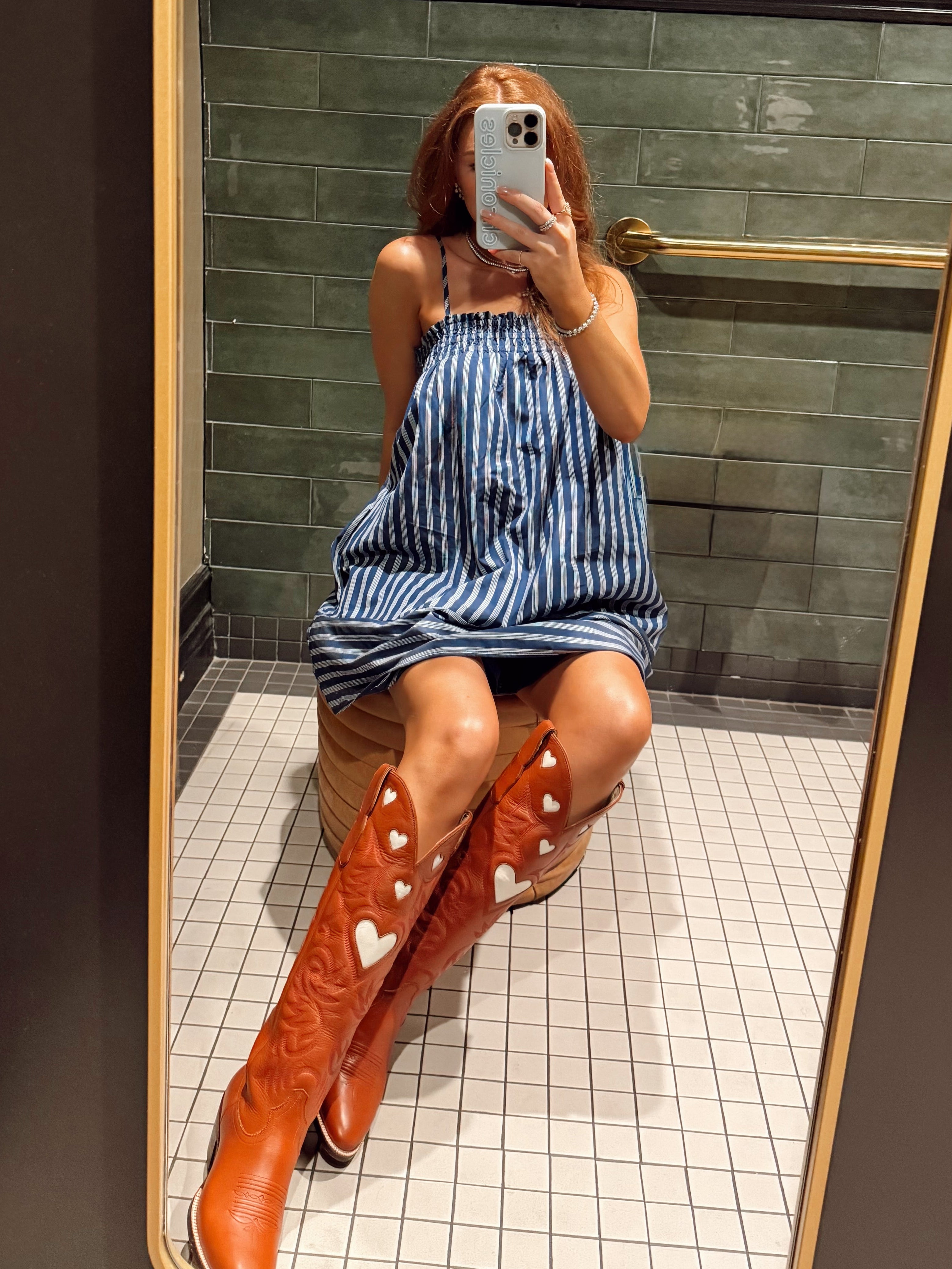 Liberty Blue Hue Stripe Dress
