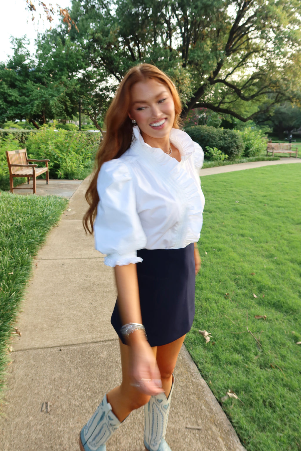 Blaire Ruffle Puff Sleeve Top