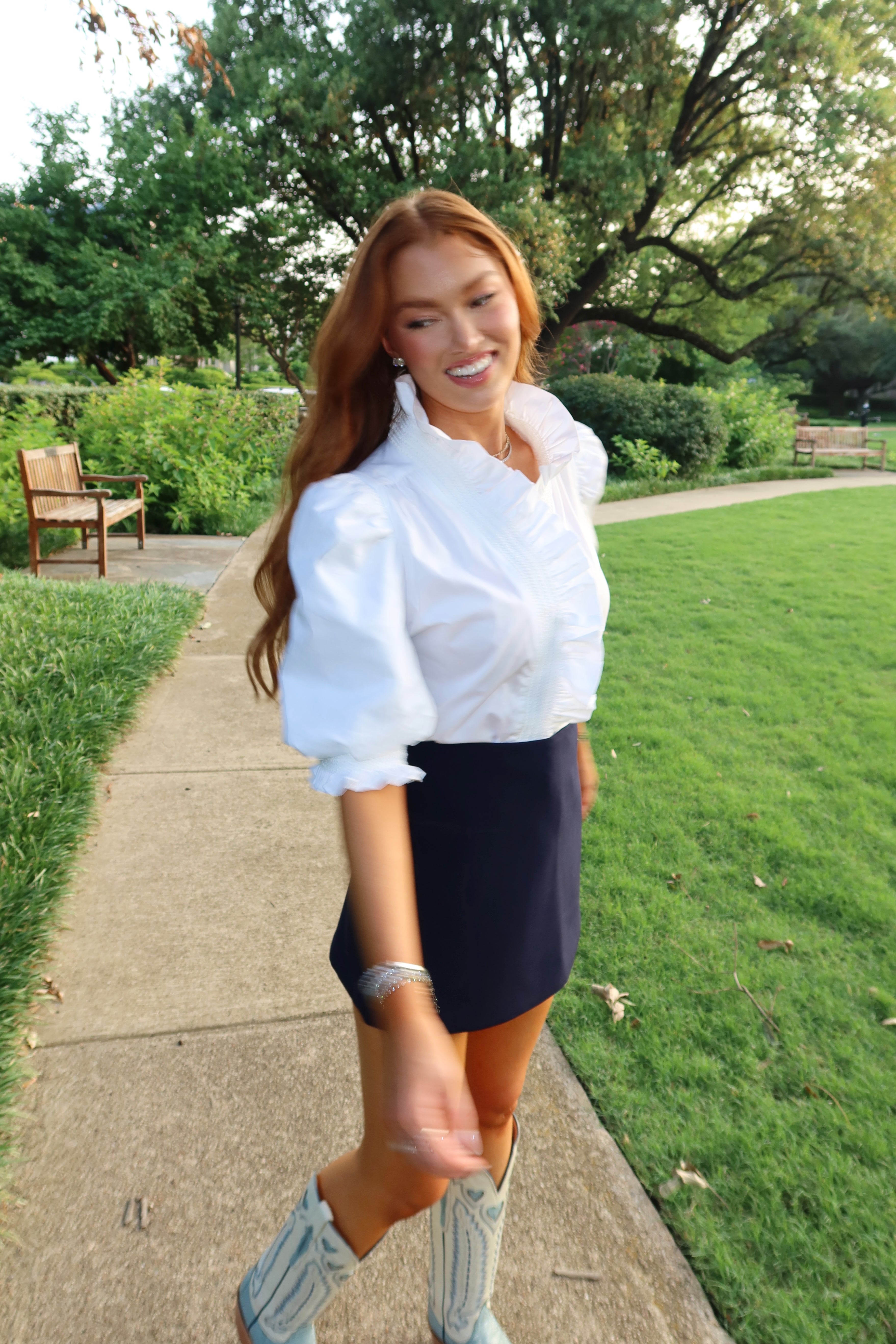 Blaire Ruffle Puff Sleeve Top