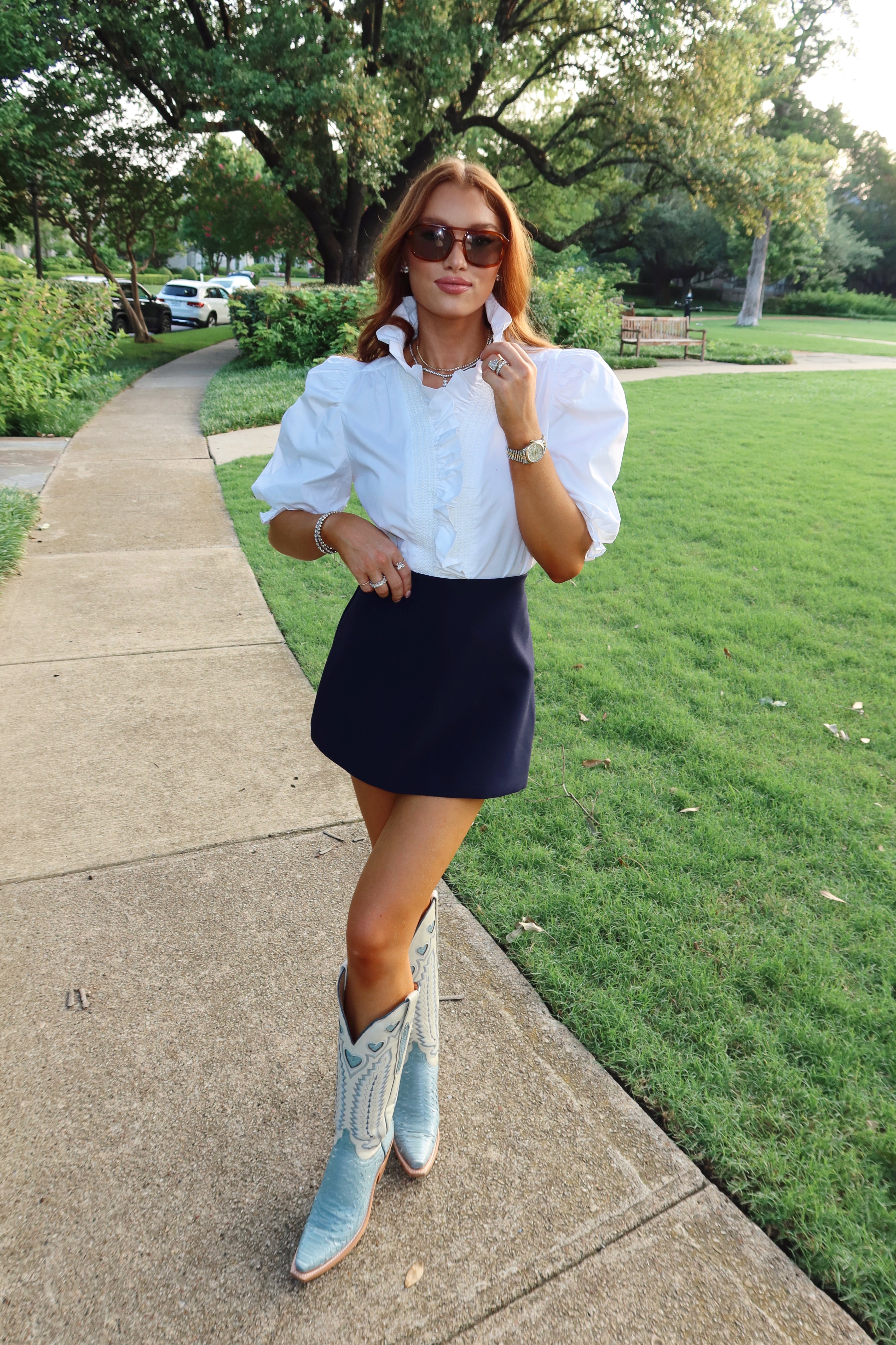 Blaire Ruffle Puff Sleeve Top