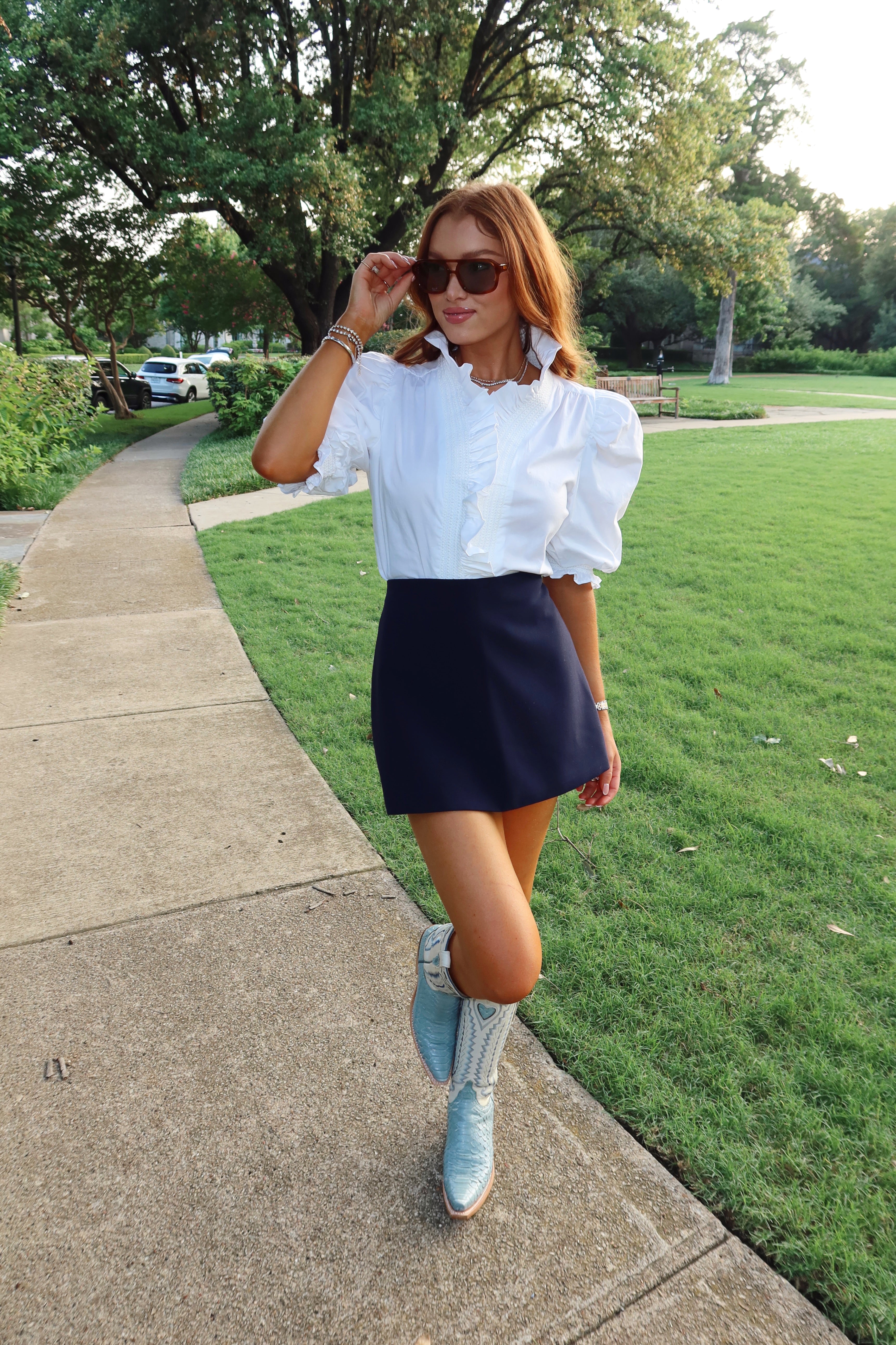 Blaire Ruffle Puff Sleeve Top