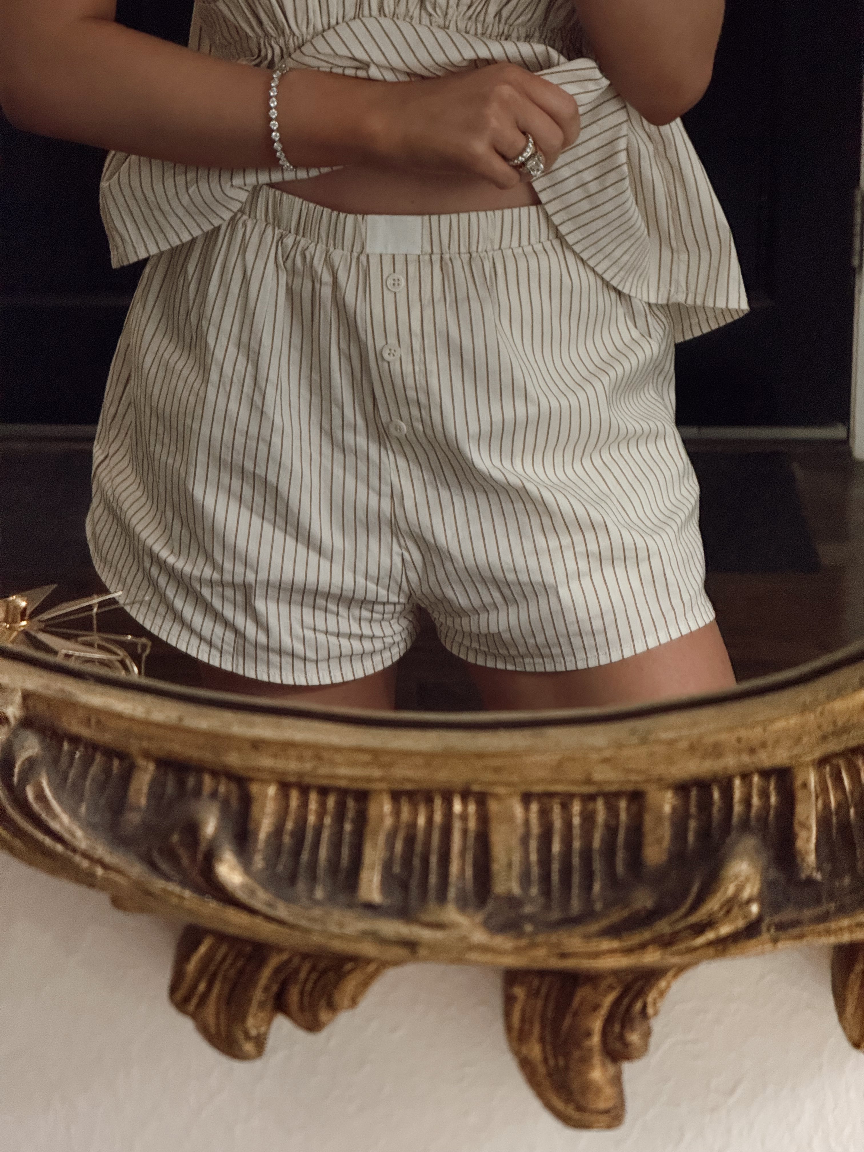 Savanna Stripe Halter & Shorts Set