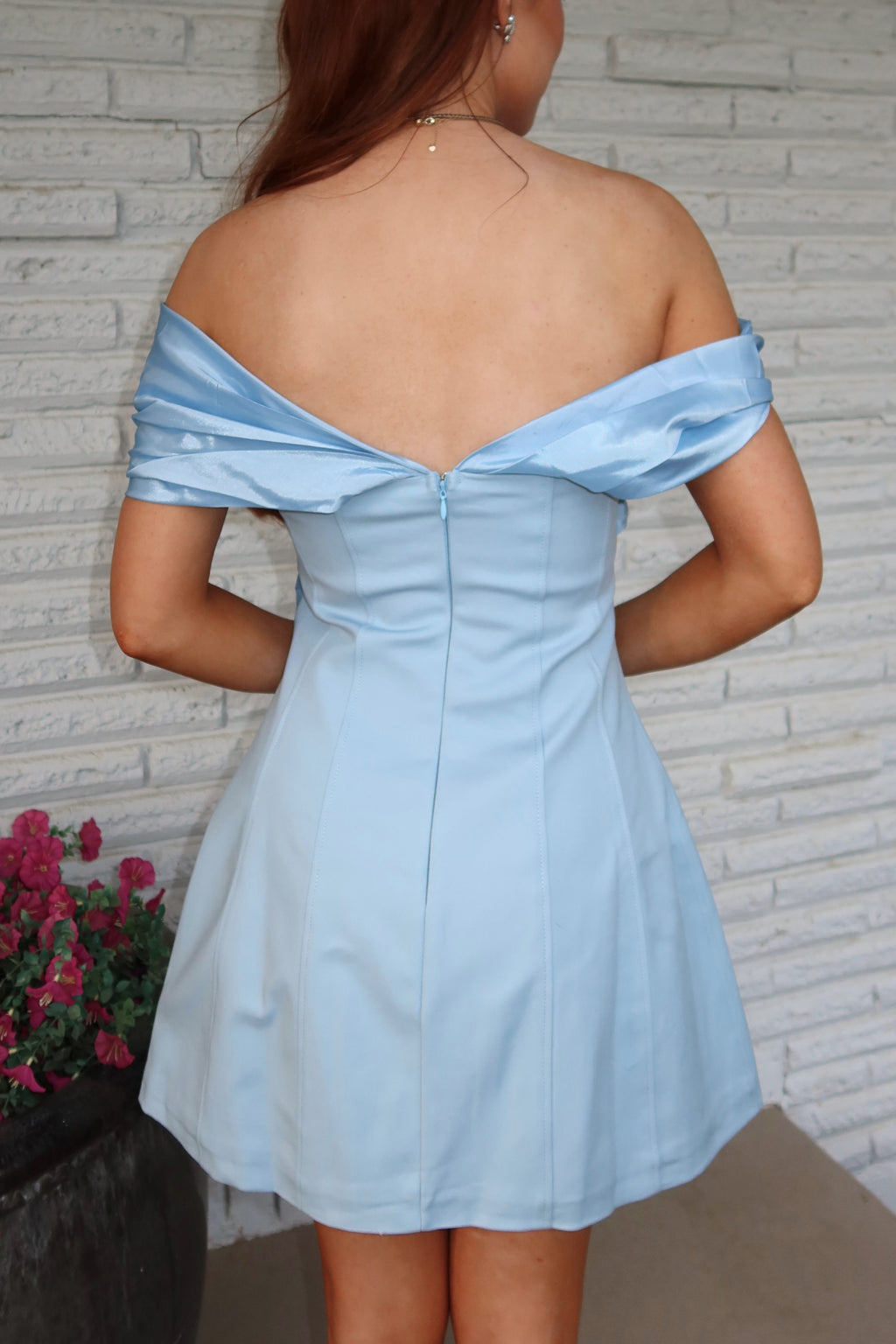 Baby Blues Twist Mini Dress