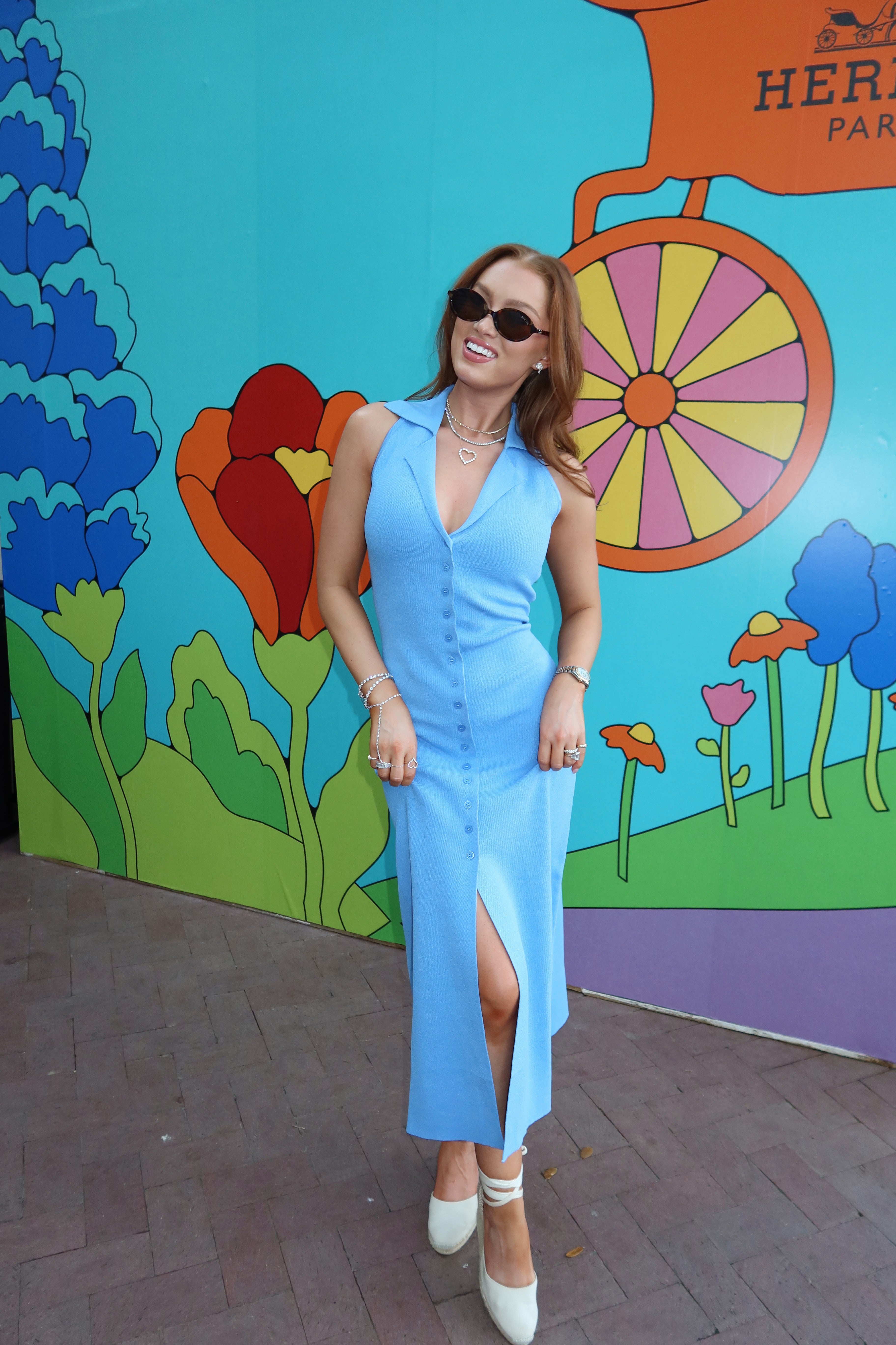 Mallory Collared Knit Midi Dress