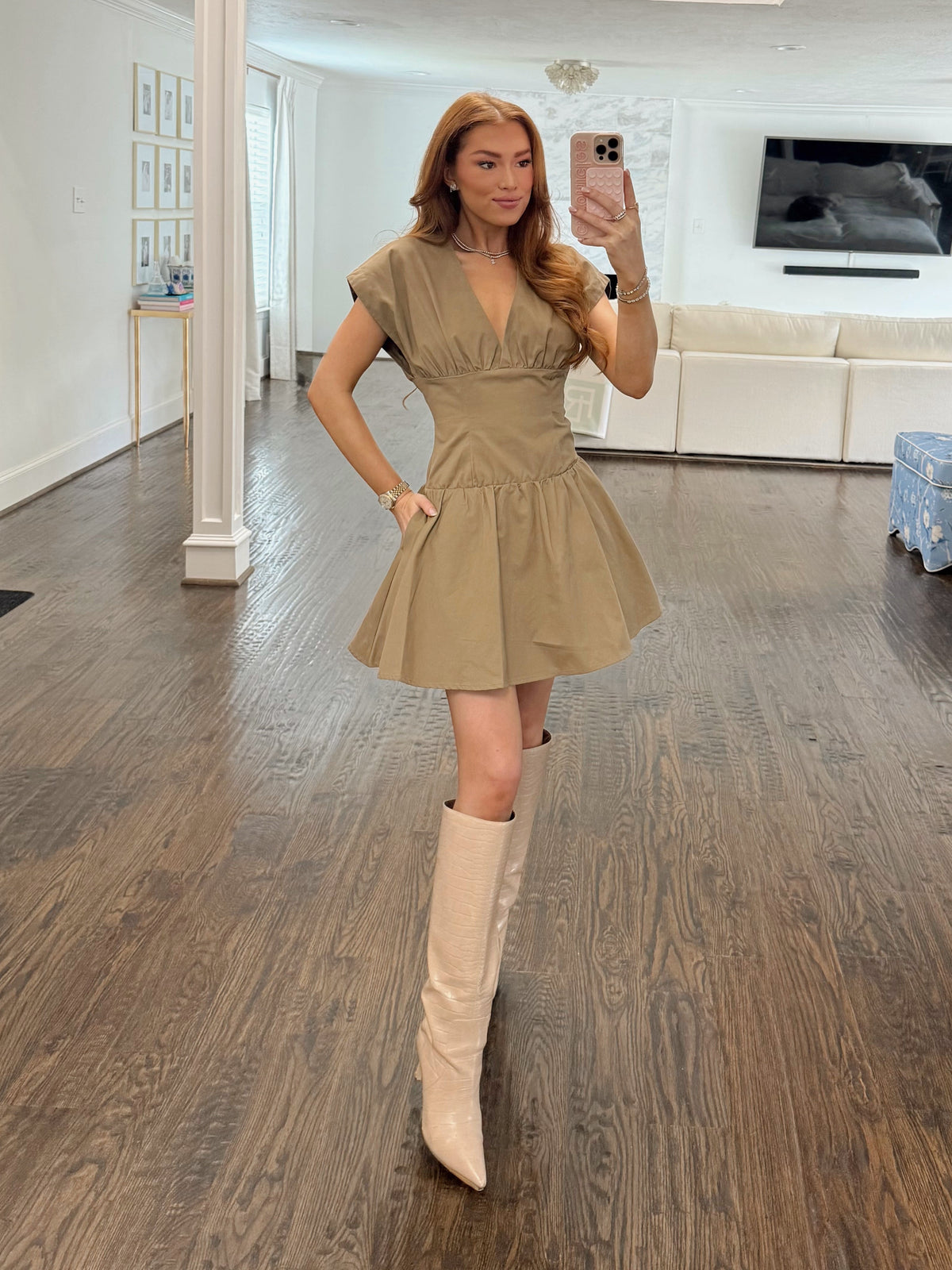 Hamish Fit & Flare Mini Dress