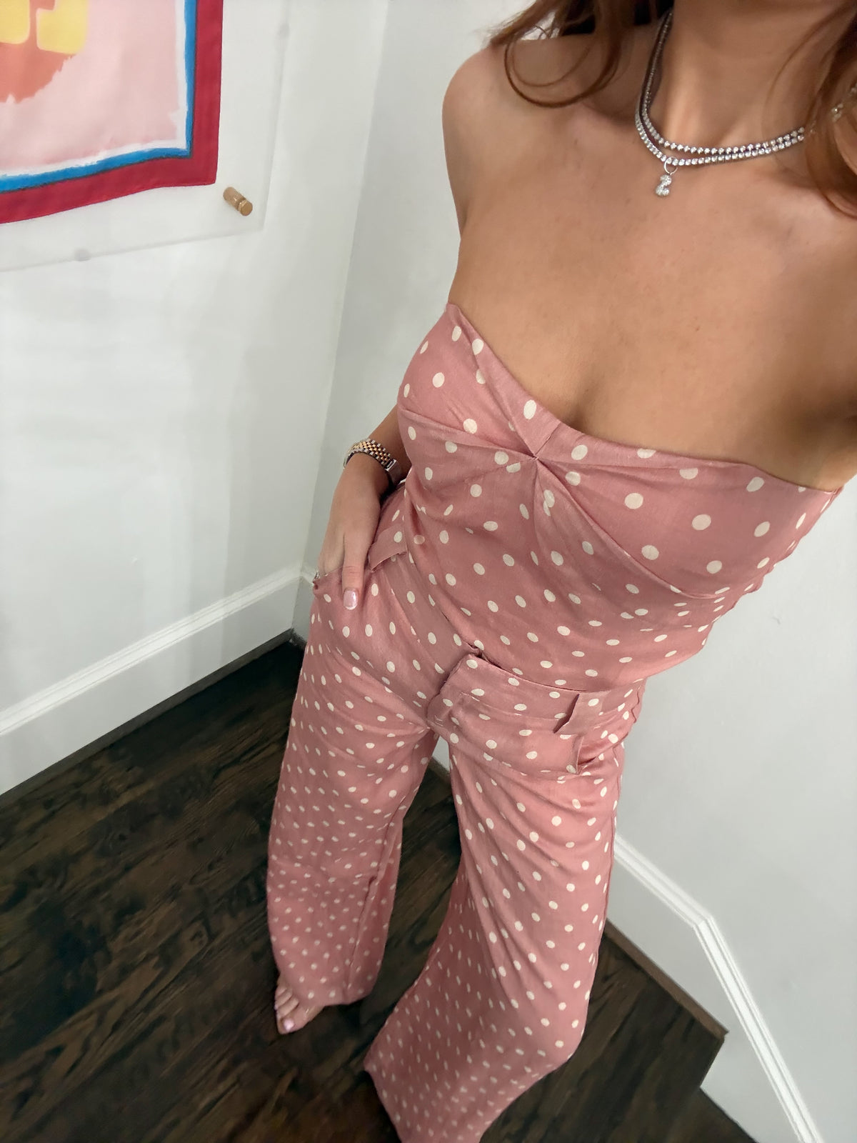 Cassie Polka Dot Pants Set