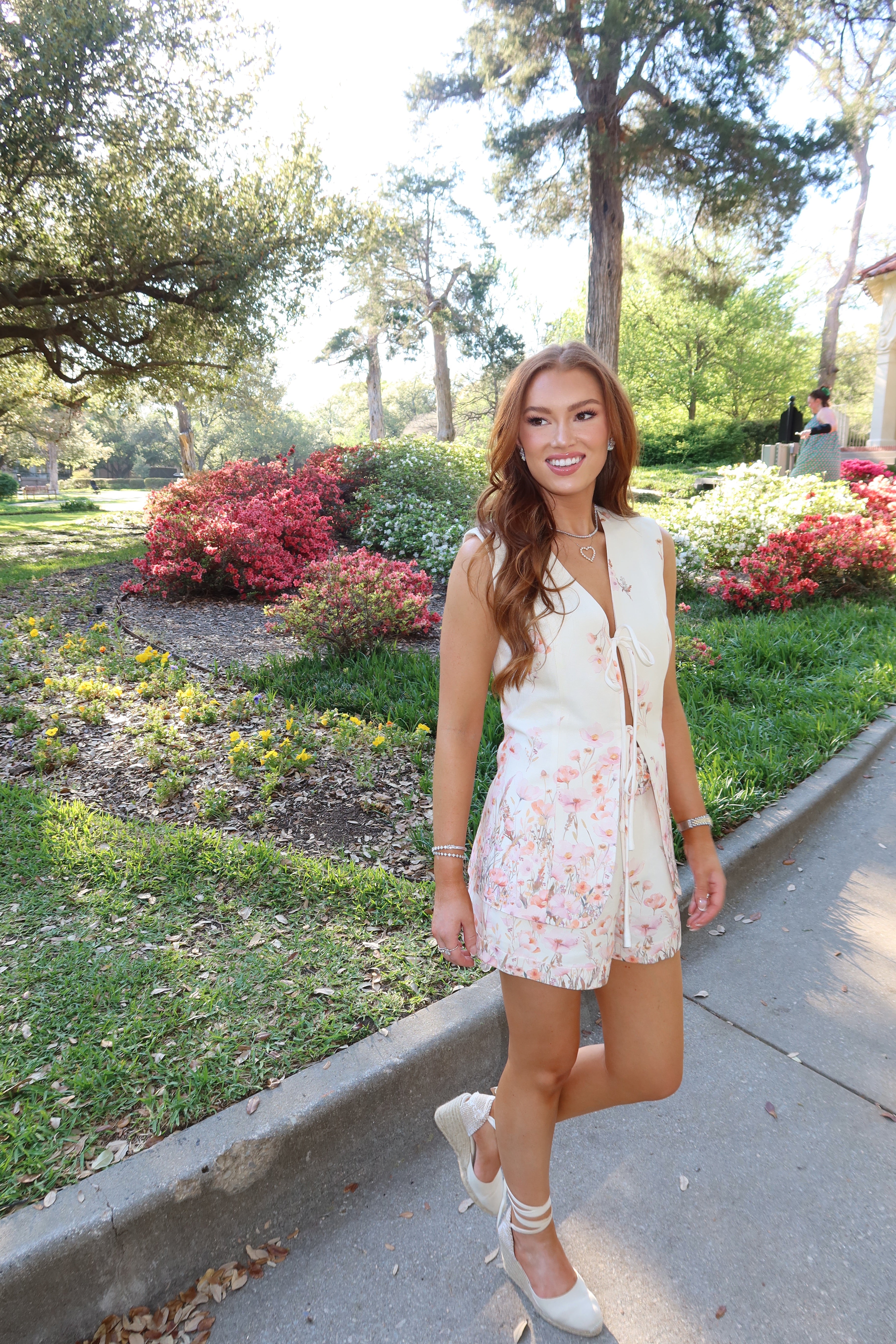 Layla Floral Tie Vest