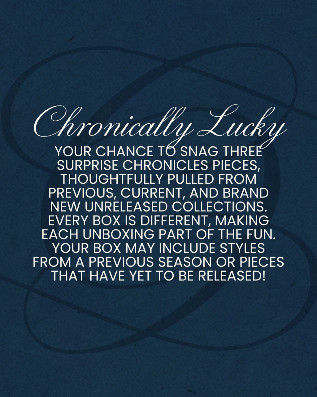 Chronically Lucky: The 3-Piece Mystery Box