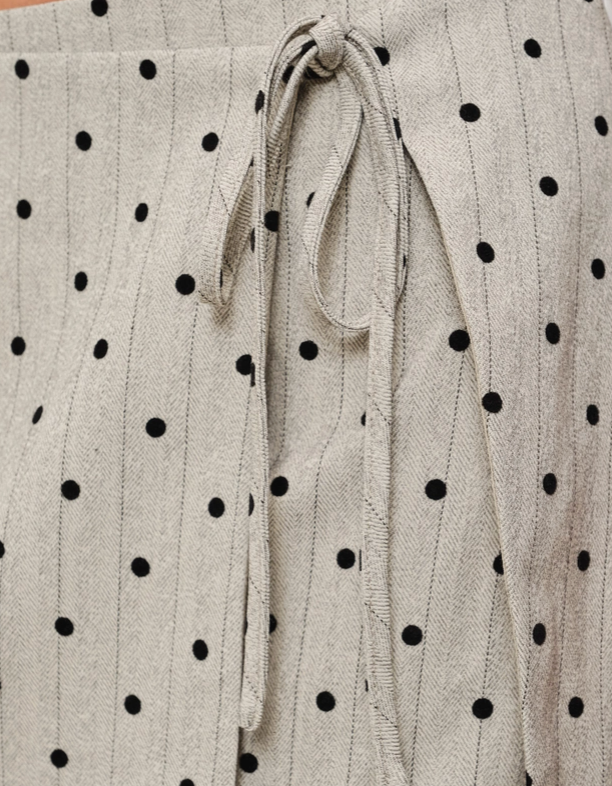 Manhattan Polka Dot Key Hole Top & Skirt Set