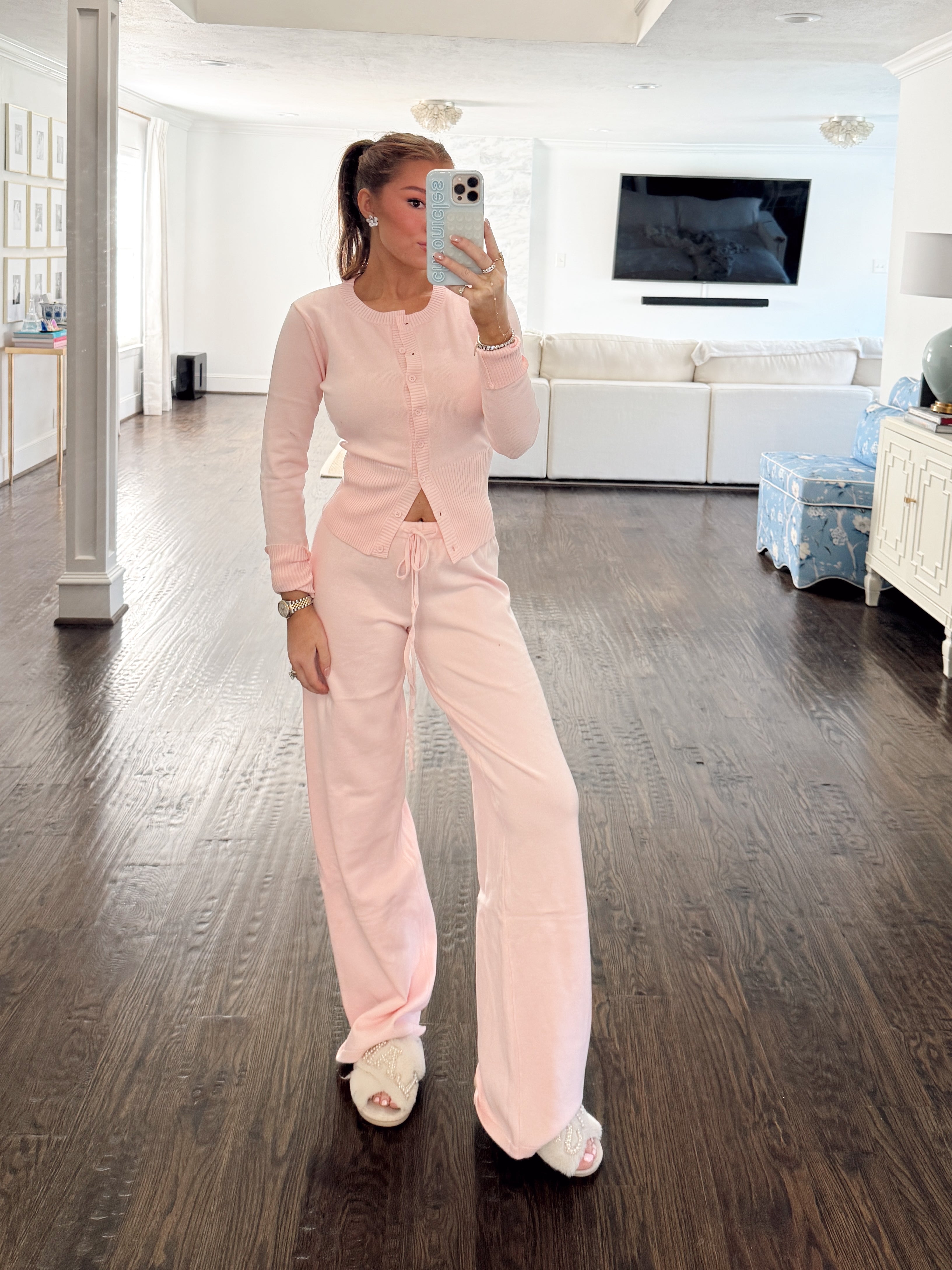 Chronicles Classic Logo Knit Cardigan & Pants Set